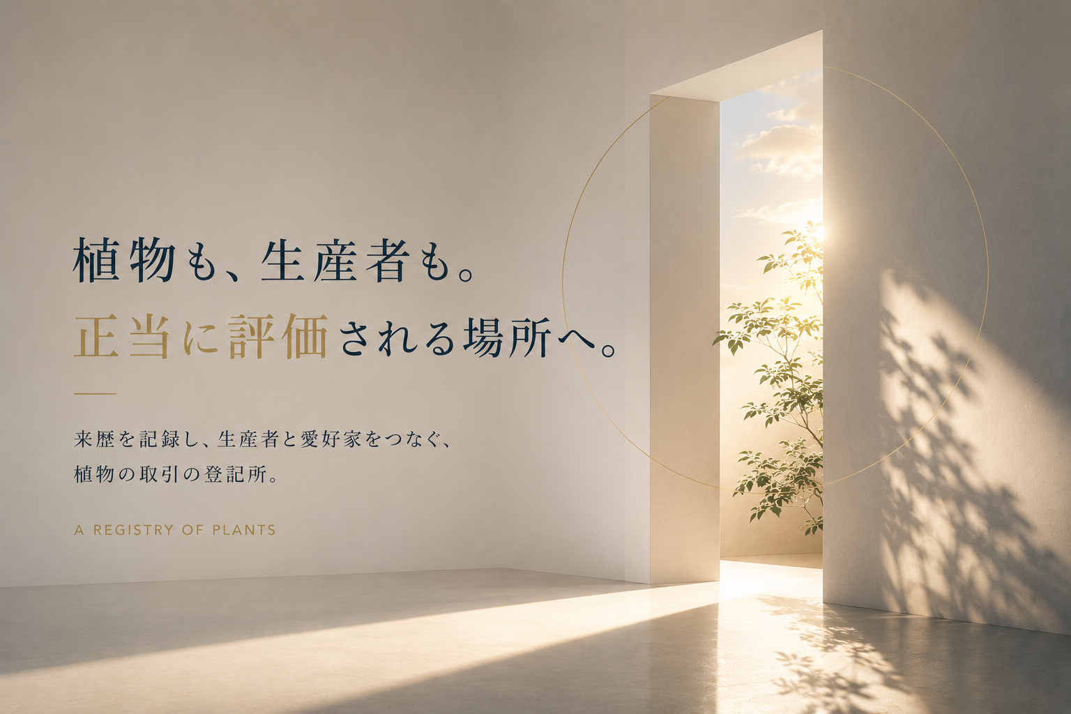 植物も、生産者も。正当に評価される場所へ。ALBA SOLITAIRE — 来歴を記録し、生産者と愛好家をつなぐ、アガベの取引の登記所。